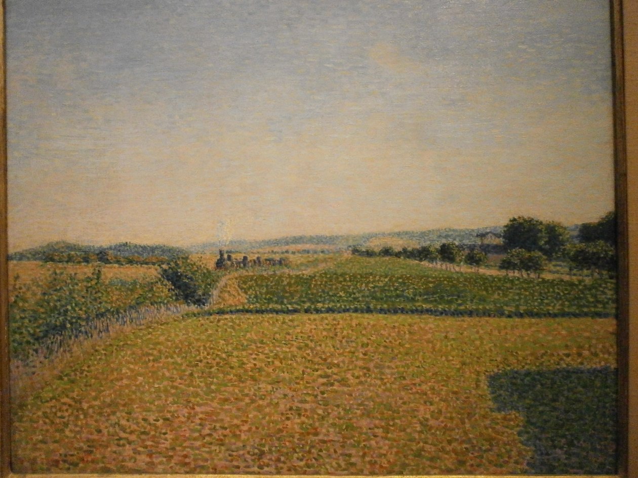 Vasút Dieppe -be alkotó: Camille Jacob Pissarro