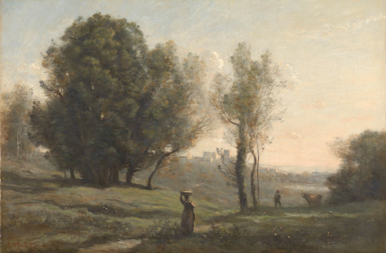 Tájkép Les Landes szuvenírje alkotó: Camille Corot