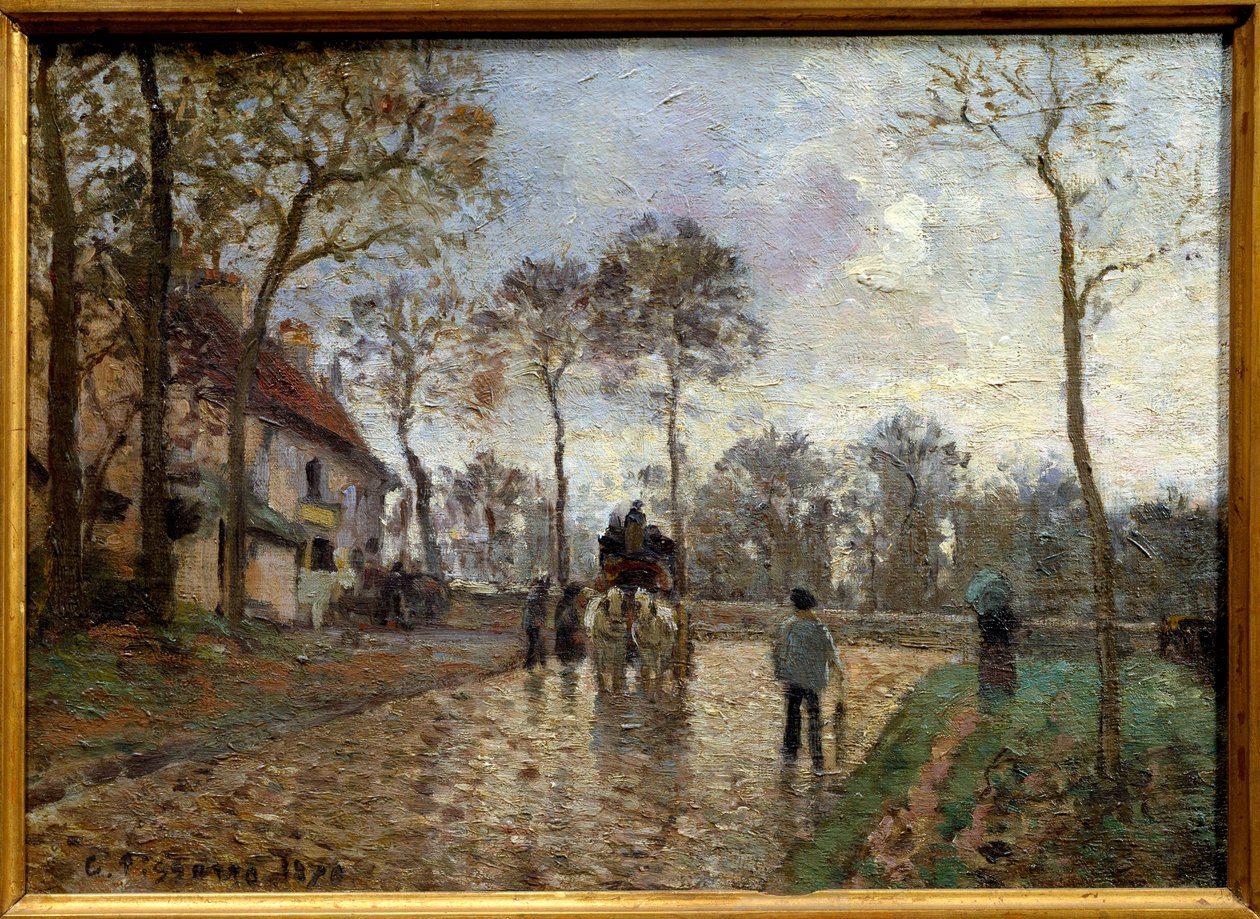 Kocsi, Louveciennes alkotó: Camille Jacob Pissarro