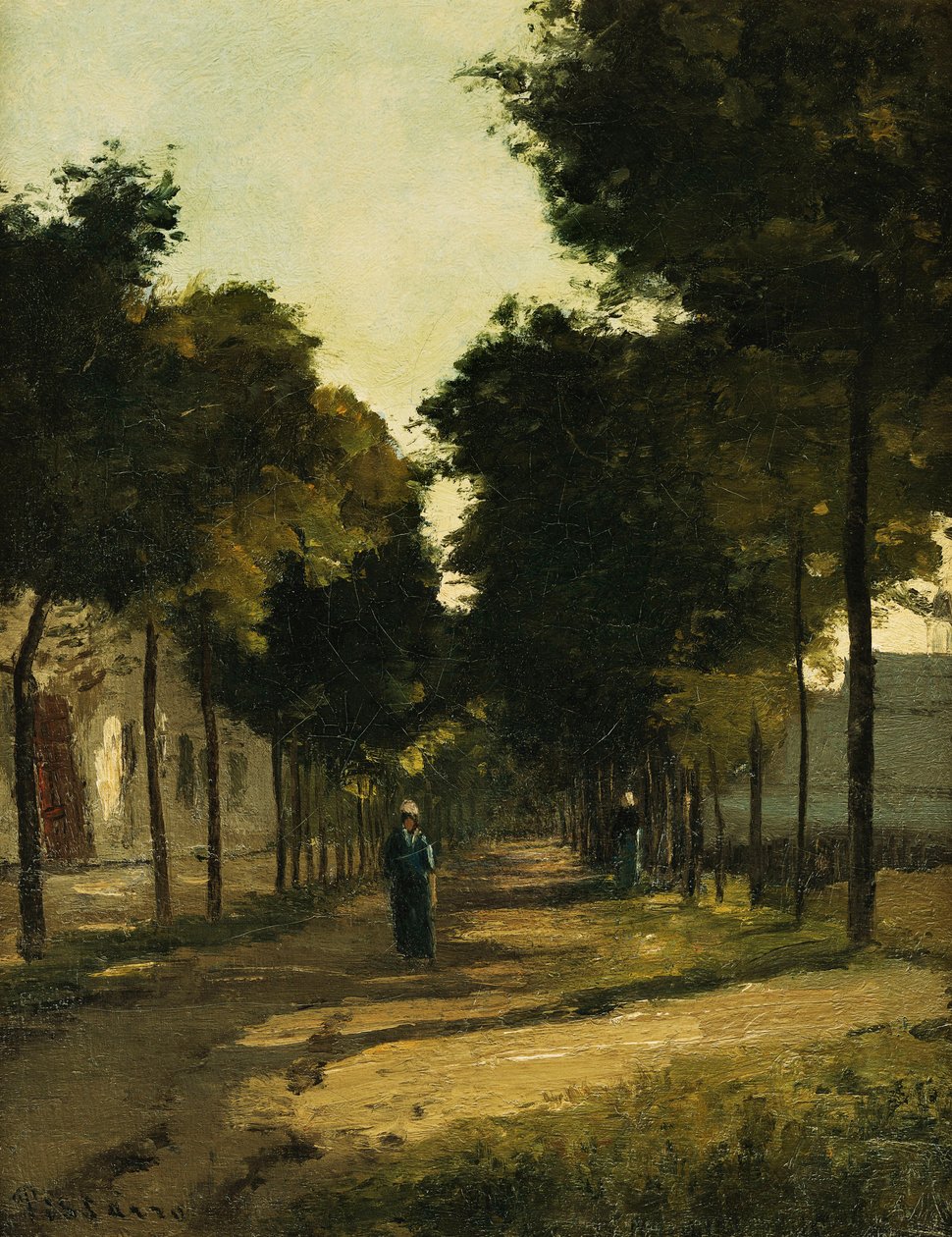 Út; La Route, c. 1870 alkotó: Camille Jacob Pissarro