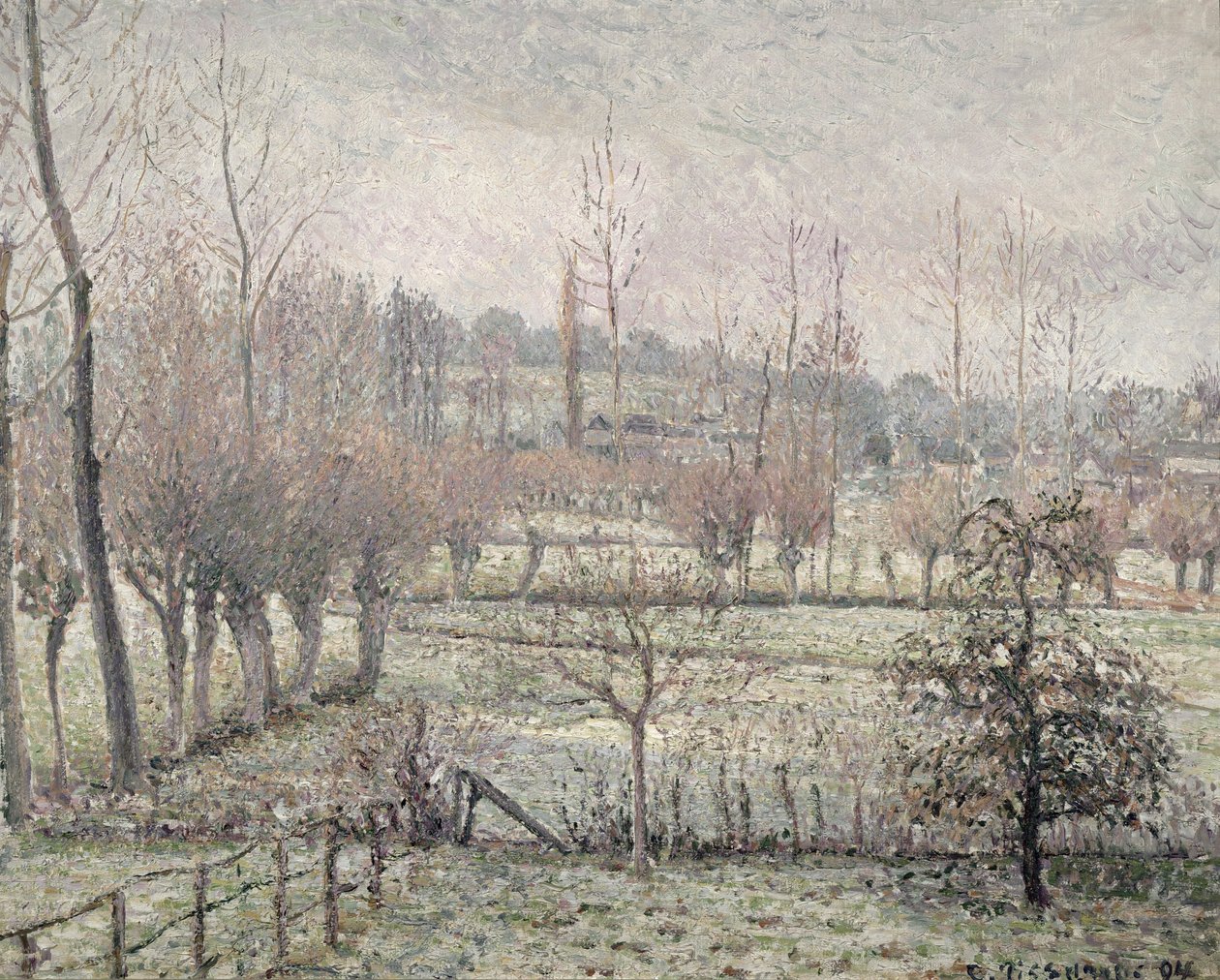Hóeffektus Eragnyban, 1894 alkotó: Camille Jacob Pissarro