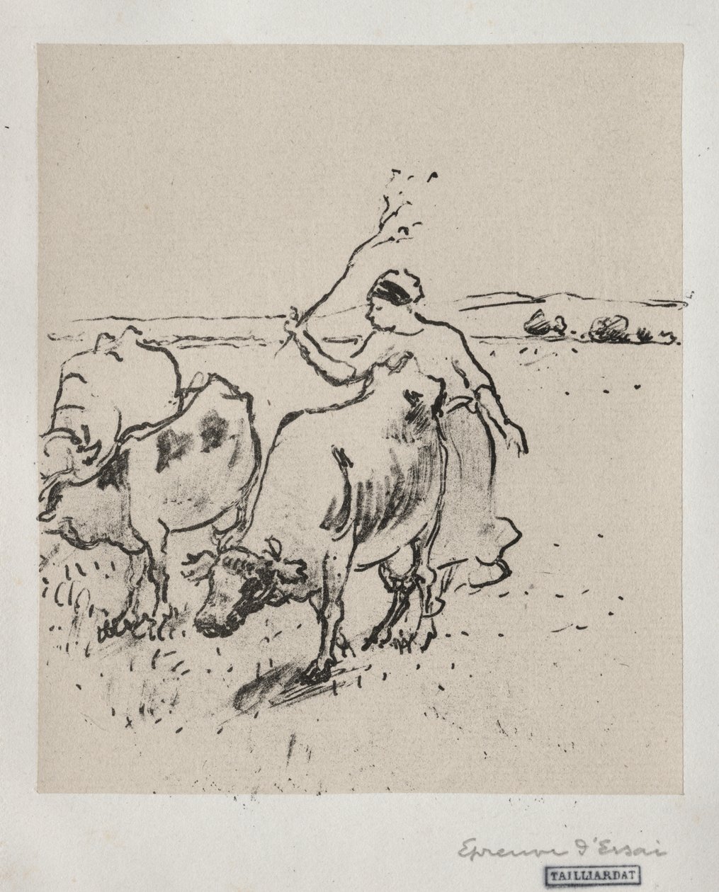 Tehénpásztor alkotó: Camille Pissarro