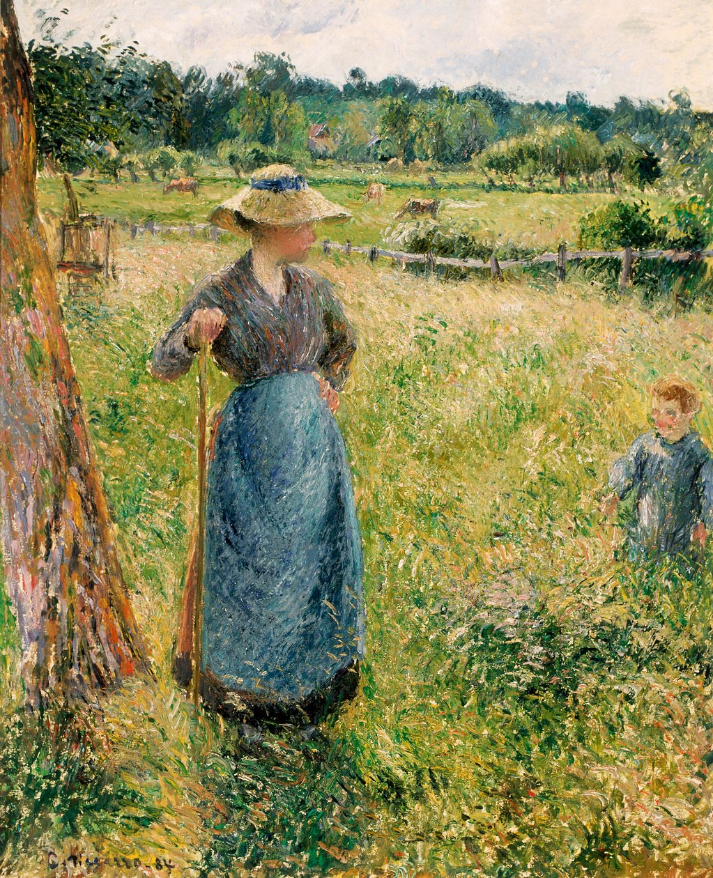 Franciául:  La Faneuse
Spanyolul: Faneuse:  Faneaneuse: La forrajera alkotó: Camille Pissarro