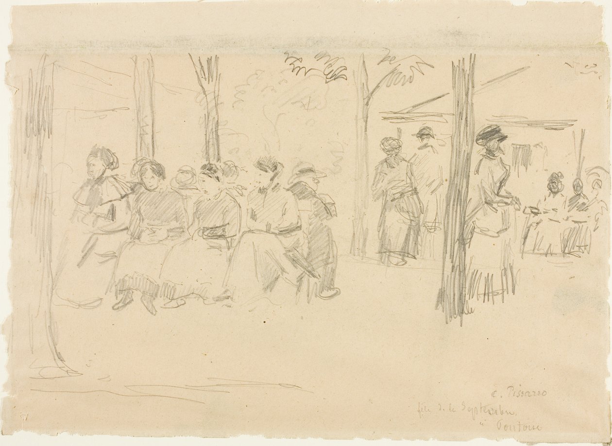 Buli Pontoise-ban alkotó: Camille Pissarro