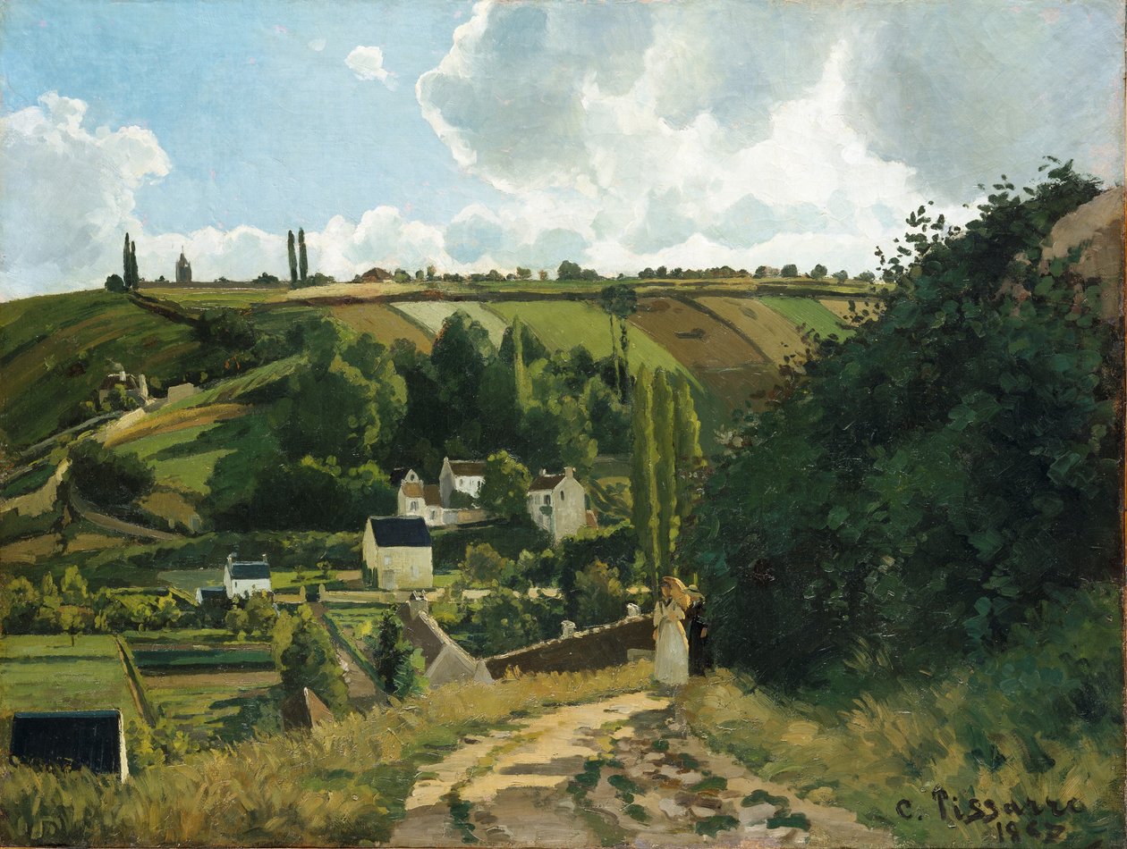 Jalais Hill, Pontoise, 1867. alkotó: Camille Pissarro