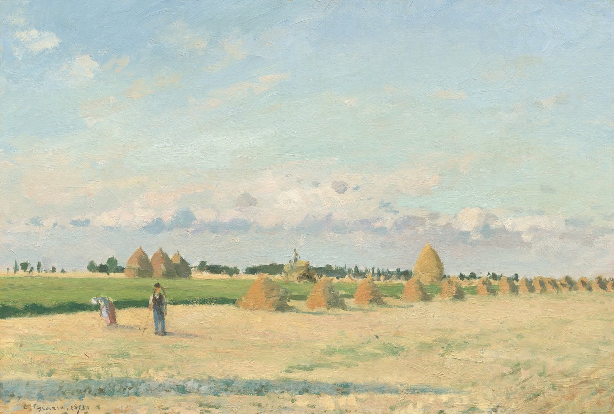 Táj, Ile de France, 1873. alkotó: Camille Pissarro