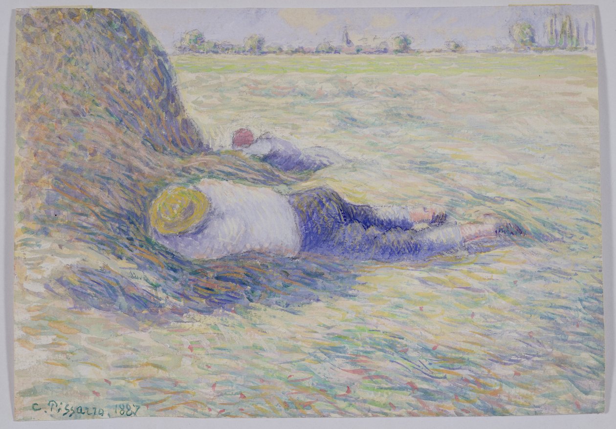 Déli pihenő alkotó: Camille Jacob Pissarro