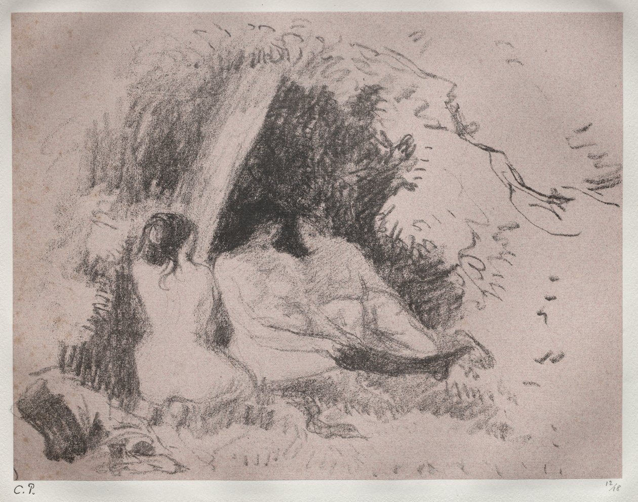 Meztelen nők alkotó: Camille Pissarro