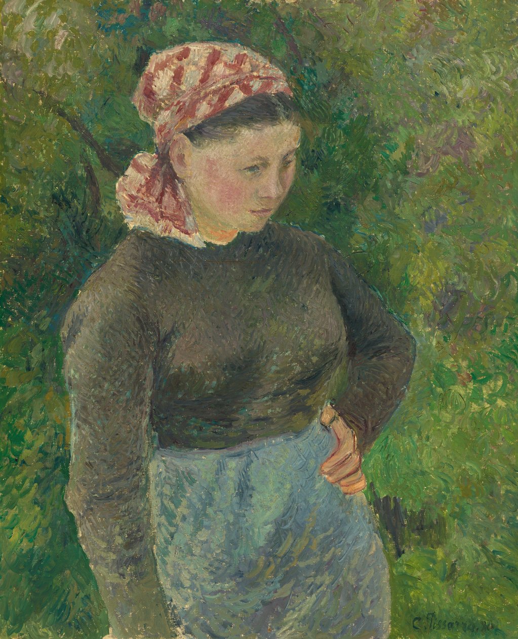 Parasztasszony alkotó: Camille Pissarro