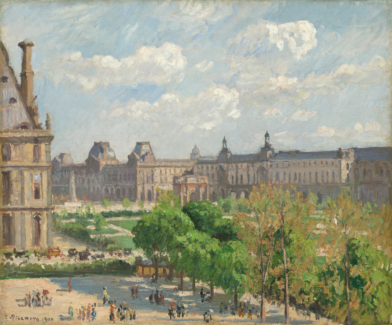 Place du Carrousel, Párizs, 1900. alkotó: Camille Pissarro