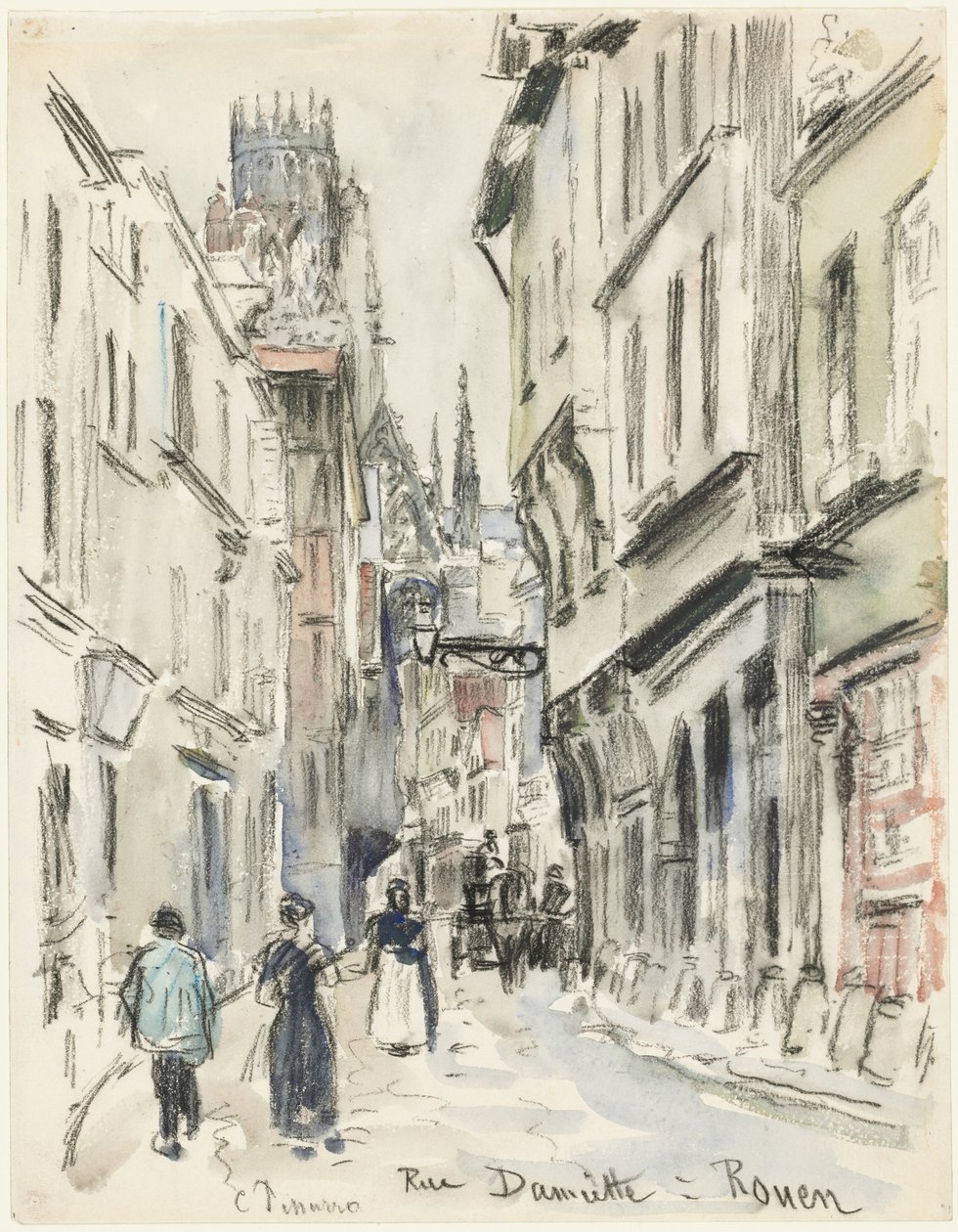 Rue Damiette, Rouen alkotó: Camille Pissarro