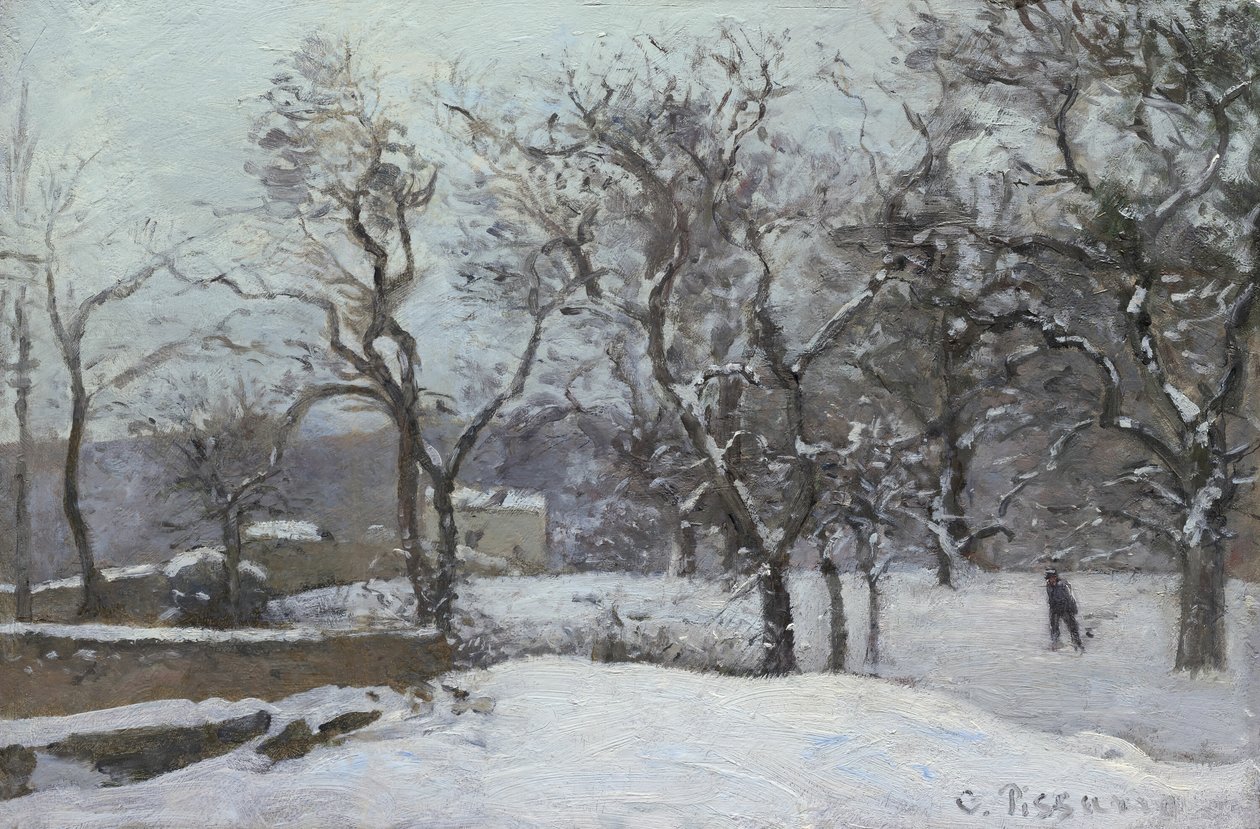 Havazás Louveciennes-ben, c. 1870. alkotó: Camille Pissarro