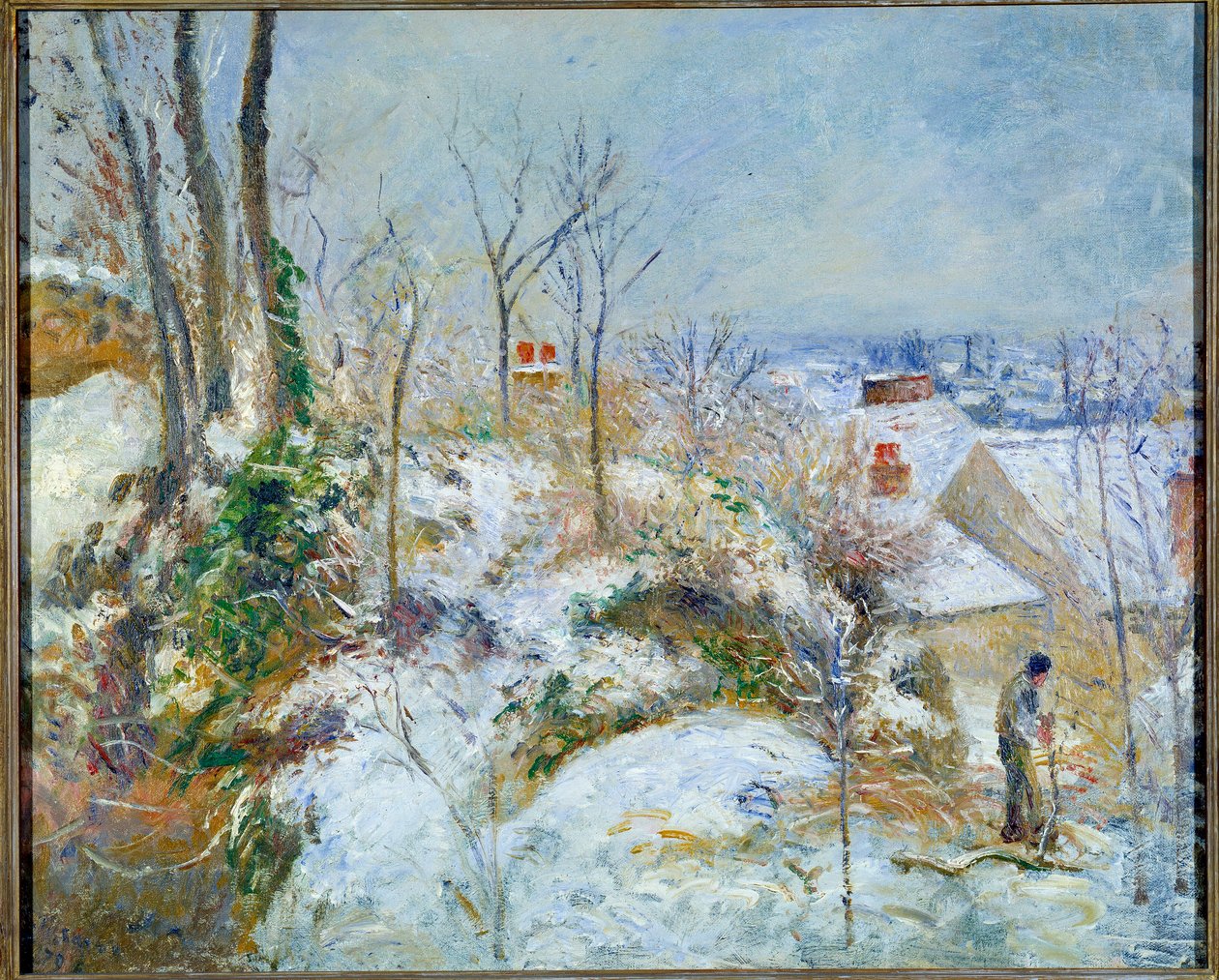 Hóhatás, La Garenne Pontoise-ban alkotó: Camille Pissarro