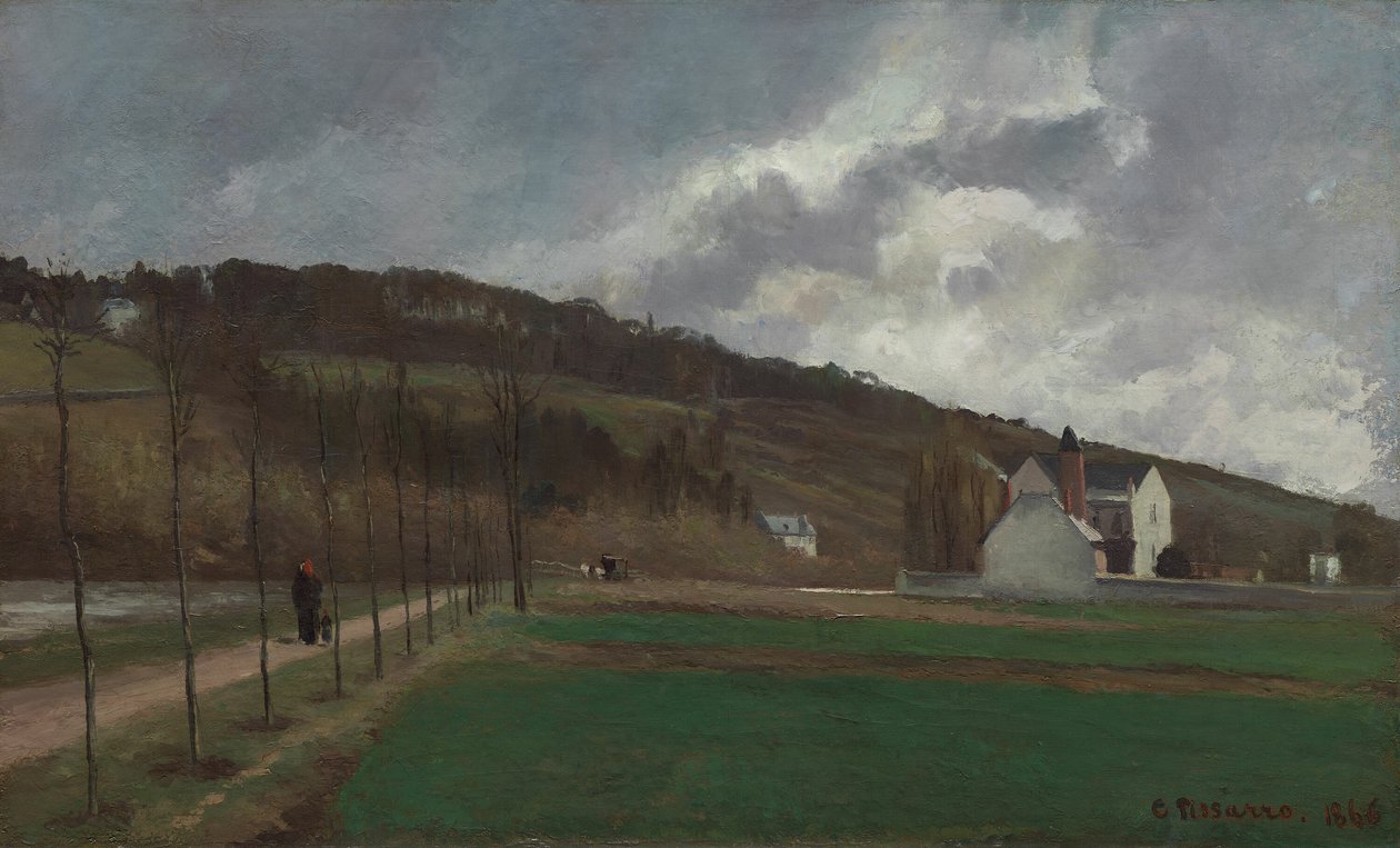 A Marne partja télen alkotó: Camille Pissarro