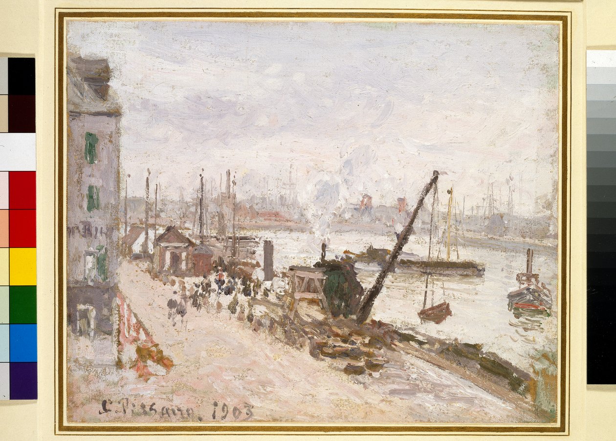 A külső kikötő, Grand Quay, Le Havre alkotó: Camille Pissarro