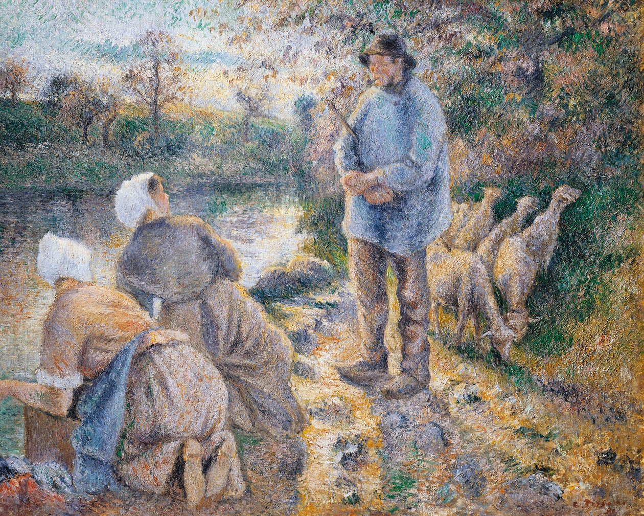 A mosók, Camille Pissarro alkotó: Camille Pissarro