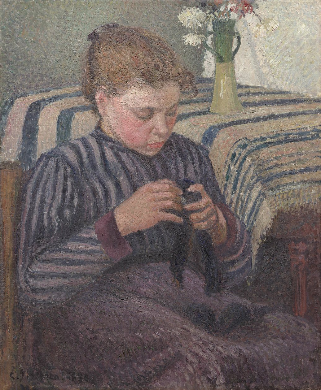 Javító nő alkotó: Camille Pissarro