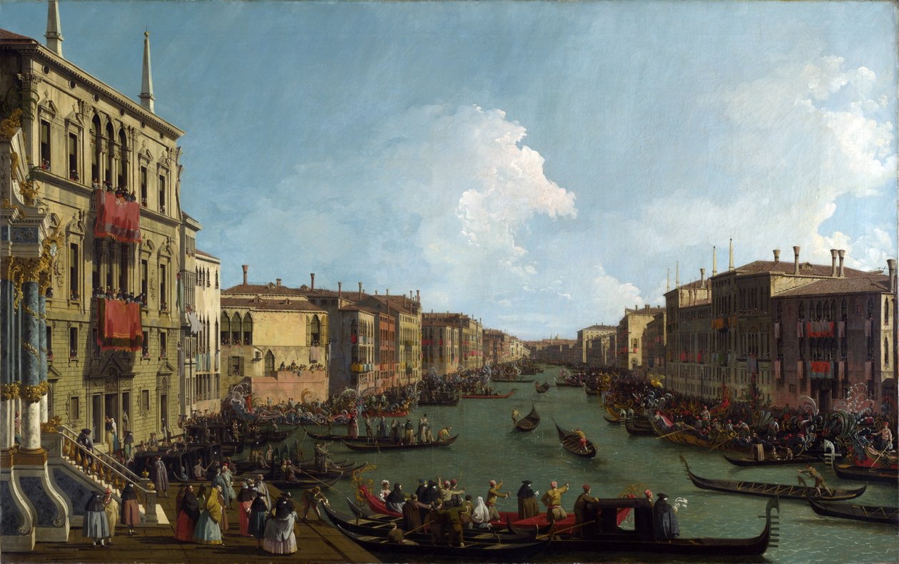 Regatta a Grand Canal -on alkotó: Canaletto