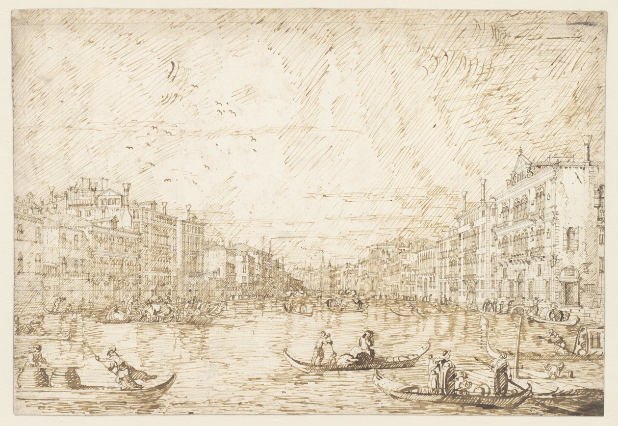 Canal Grande Velencében alkotó: Canaletto