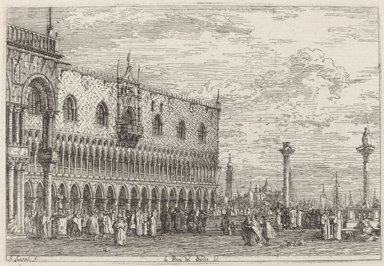 A Band Pier. V, c. 17351746. alkotó: Canaletto