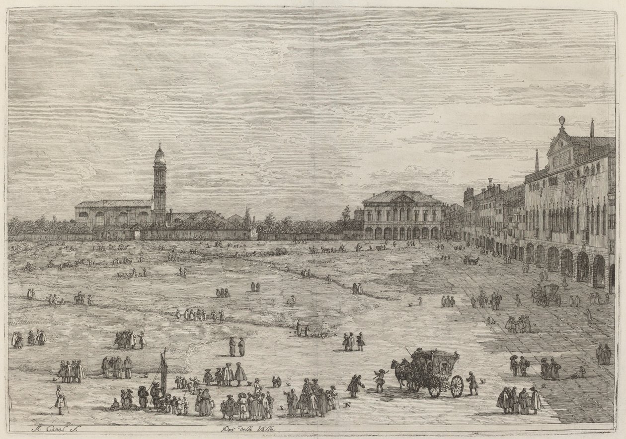 Pra della Valle alkotó: Canaletto