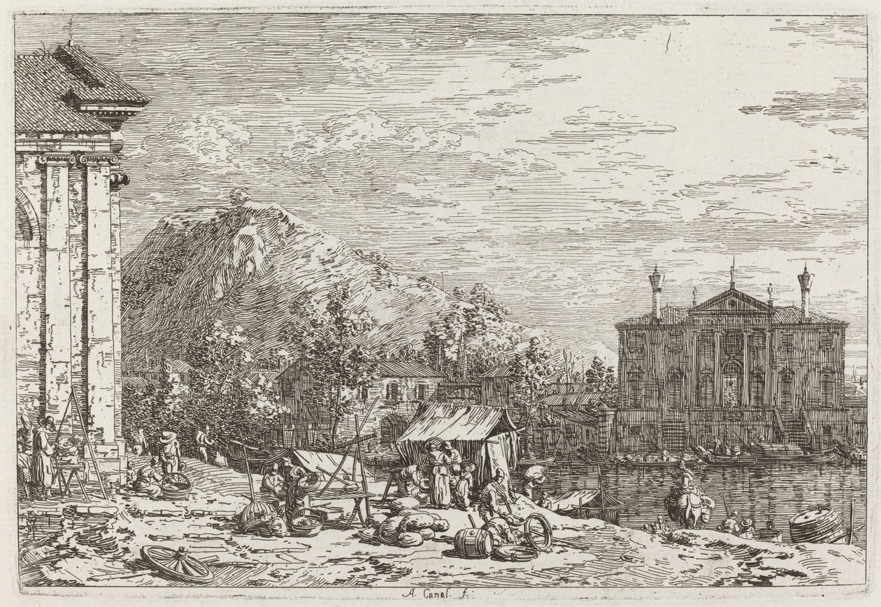 Dolo piac [balra lent] alkotó: Canaletto