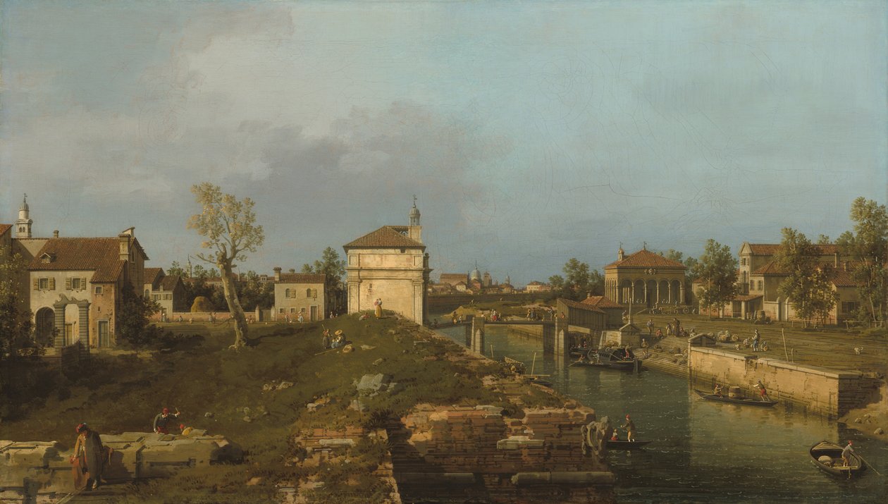 A Porta Portello, Padova, kb. 17411742. alkotó: Canaletto
