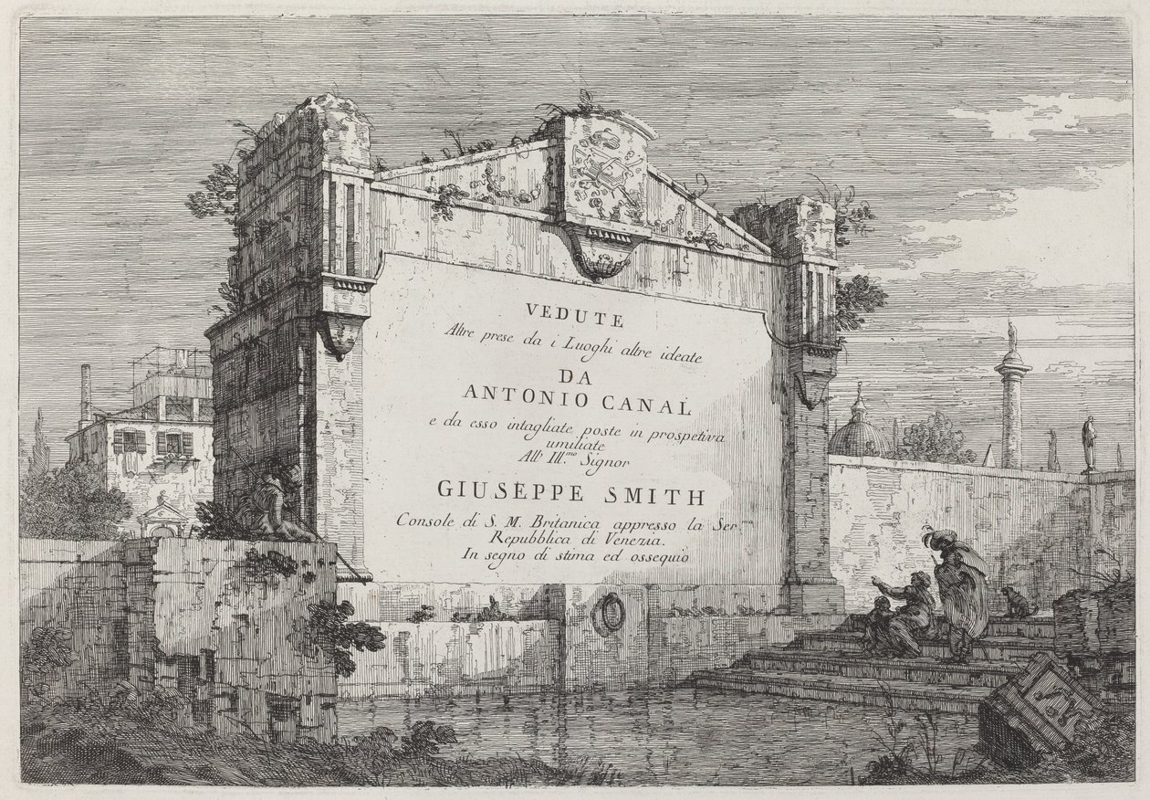 Címtábla, c. 17351746. alkotó: Canaletto