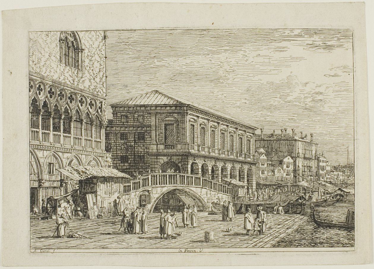 le Preson. V., Vedute alkotó: Canaletto