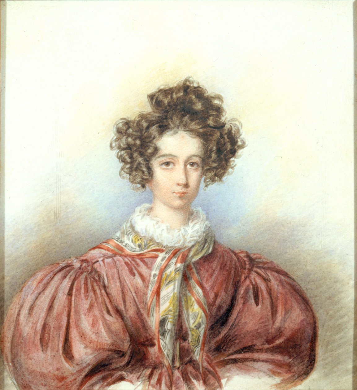 George Sand portréja, 1830. alkotó: Candide Blaize