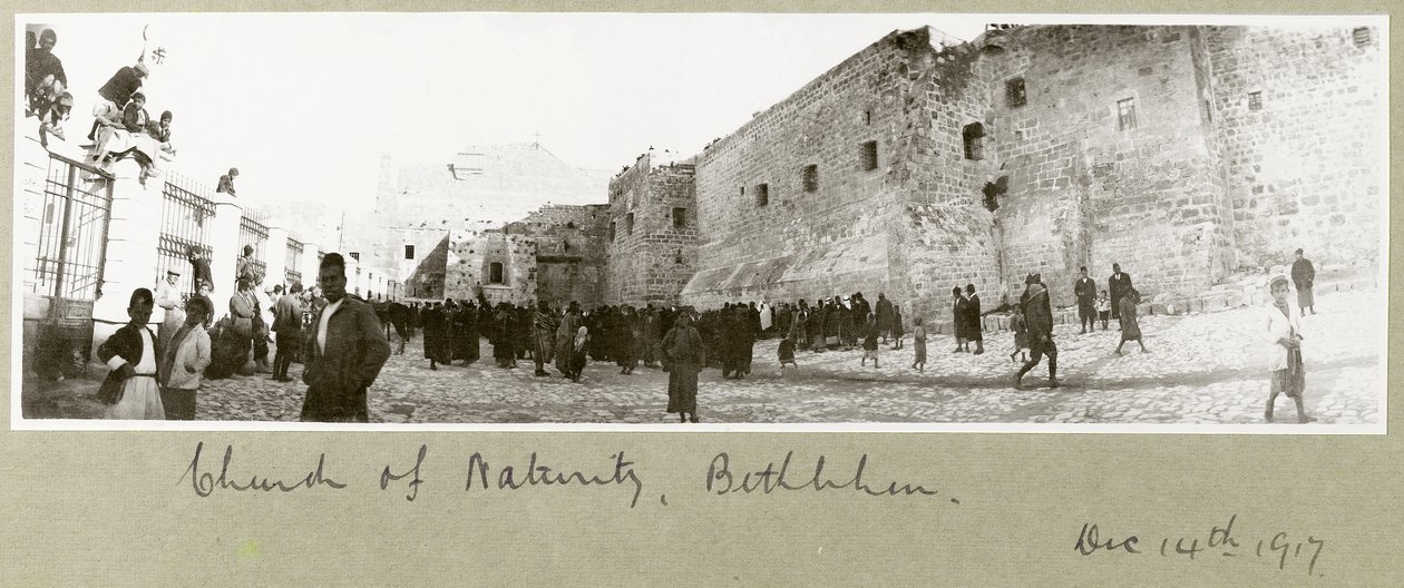 Születés temploma, Betlehem, 1917. december 14 alkotó: Capt. Arthur Rhodes