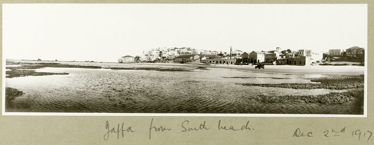 Jaffa a South Beachről, 1917. december 2. alkotó: Capt. Arthur Rhodes
