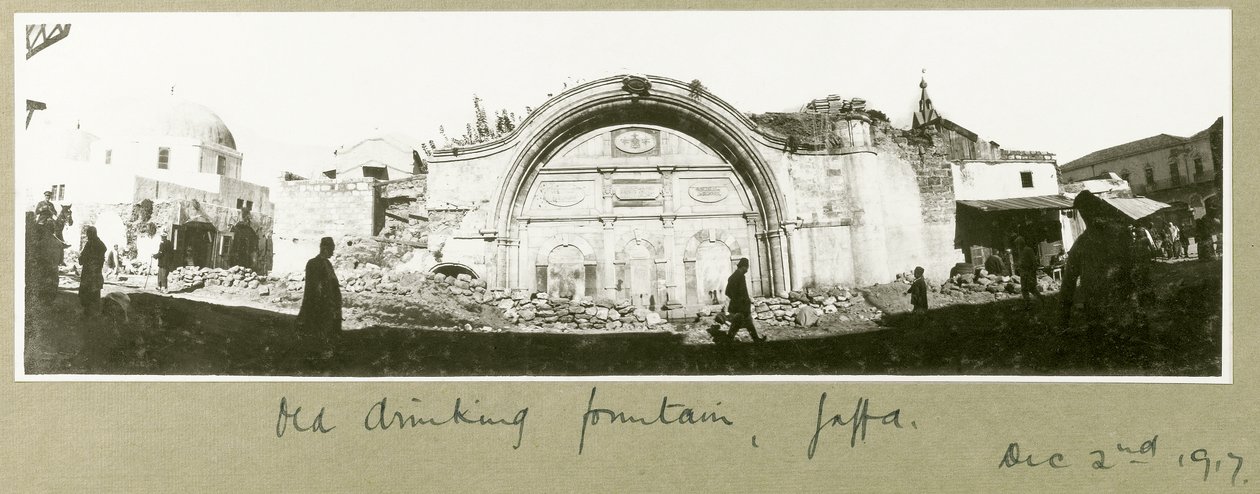 Régi ivókút, Jaffa, 1917. december 2 alkotó: Capt. Arthur Rhodes