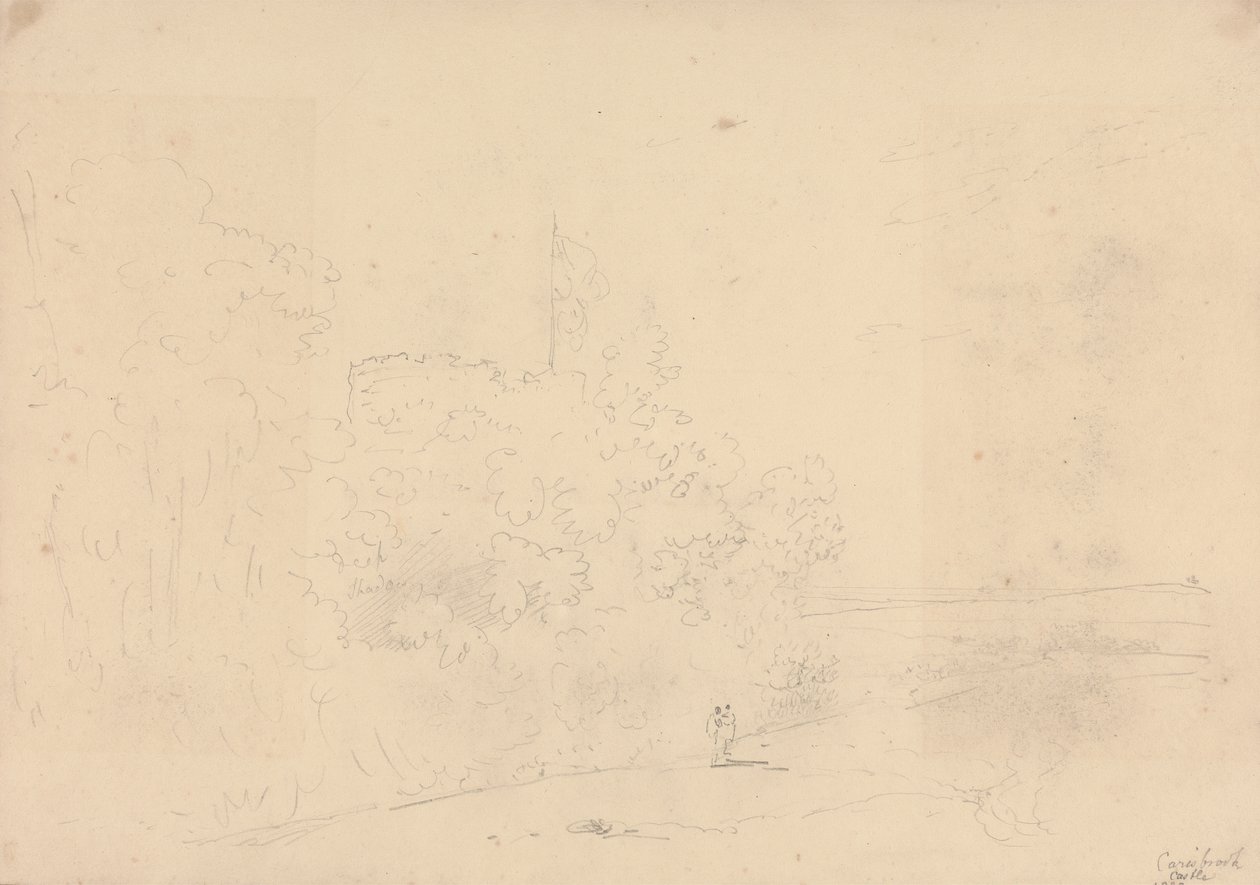 Carisbrooke kastély, Wight-sziget alkotó: Capt. Thomas Hastings