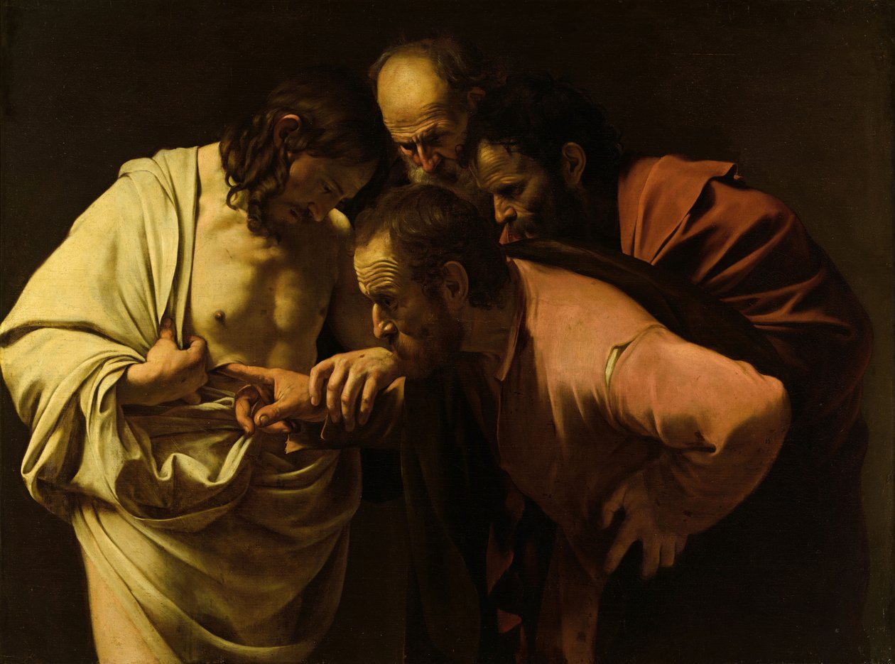A hitetlen Tamás - Michelangelo Merisi, Caravaggio néven alkotó: Caravaggio