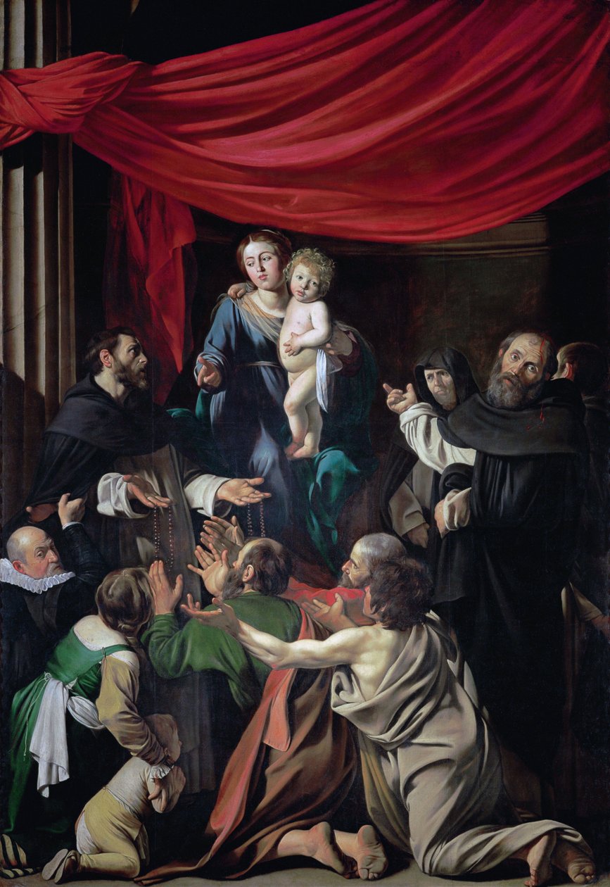 A Rózsafüzér Madonnája alkotó: Caravaggio