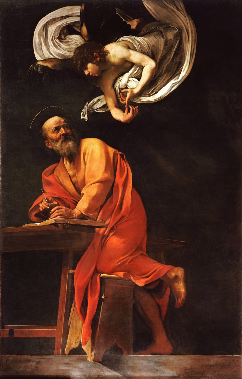 Szent Máté ihletése alkotó: Caravaggio