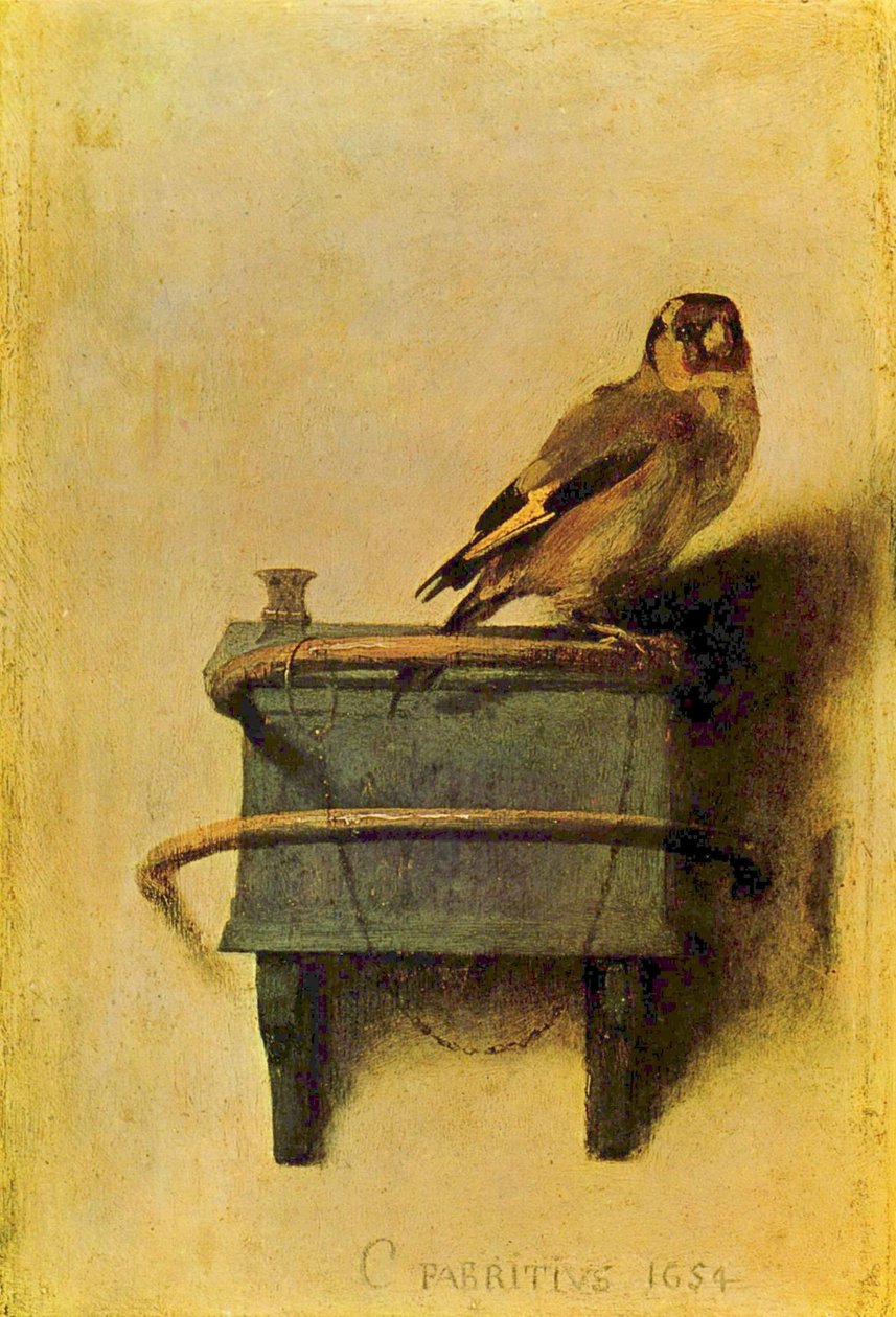 Arabul:  Az aranytöcske. alkotó: Carel Fabritius