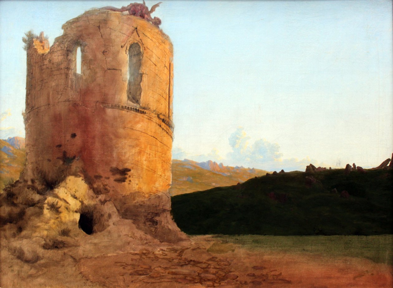 Toronyromok sárkánnyal alkotó: Carl Blechen