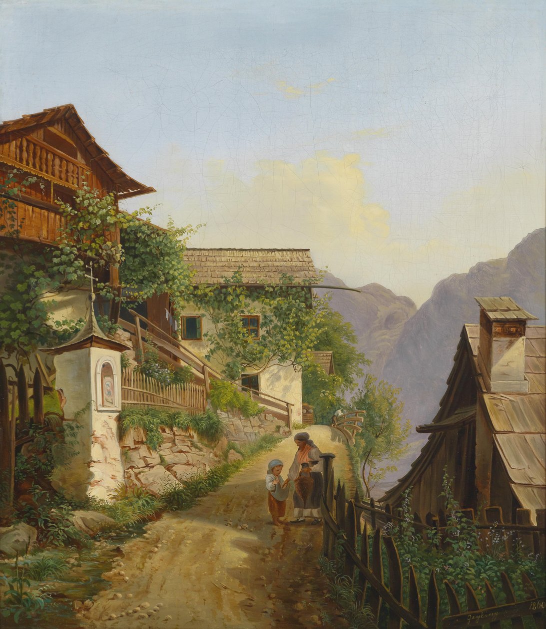 Hallstatt motívuma alkotó: Carl Franz Michael Geyling