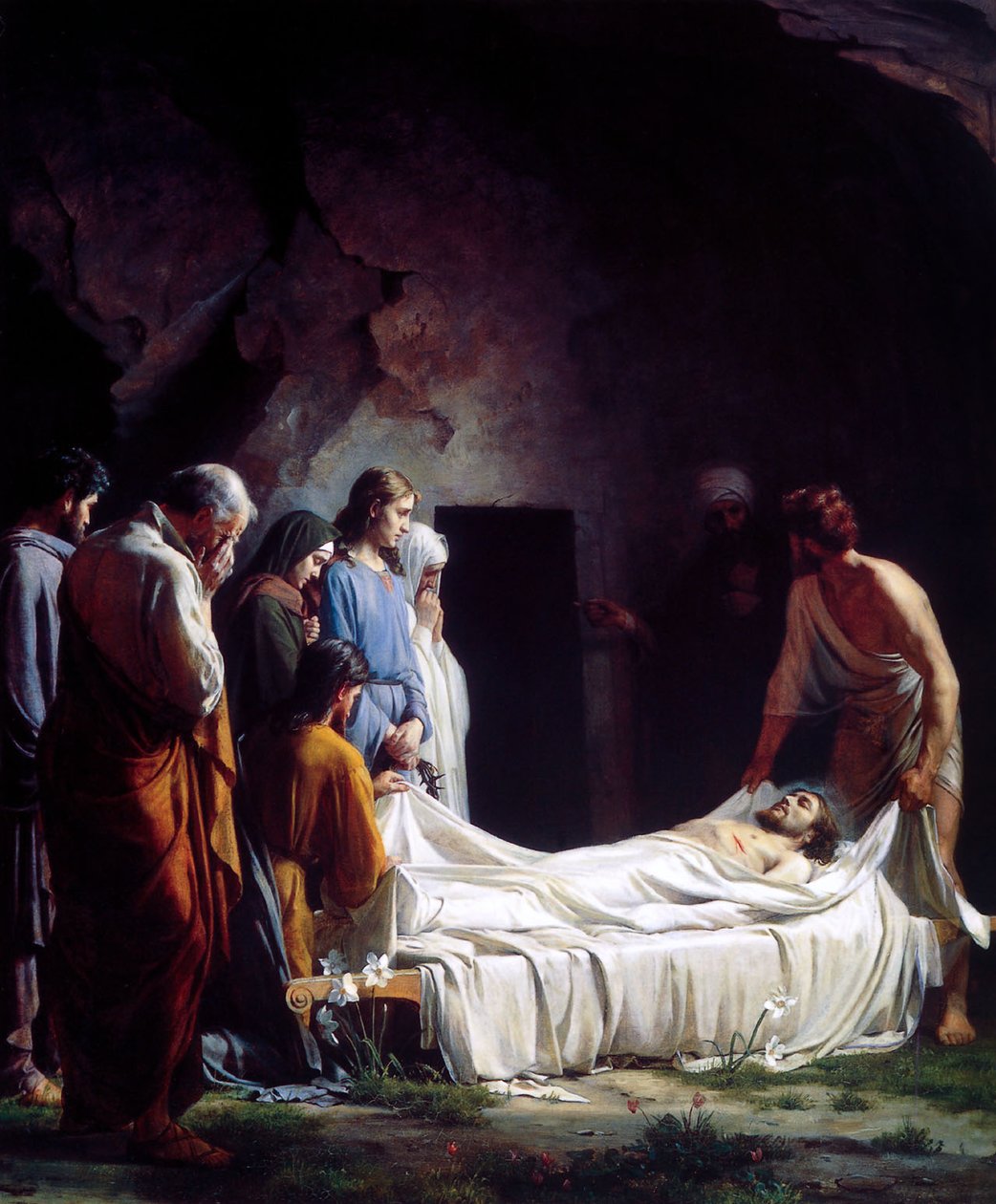 Krisztus temetése alkotó: Carl Heinrich Bloch