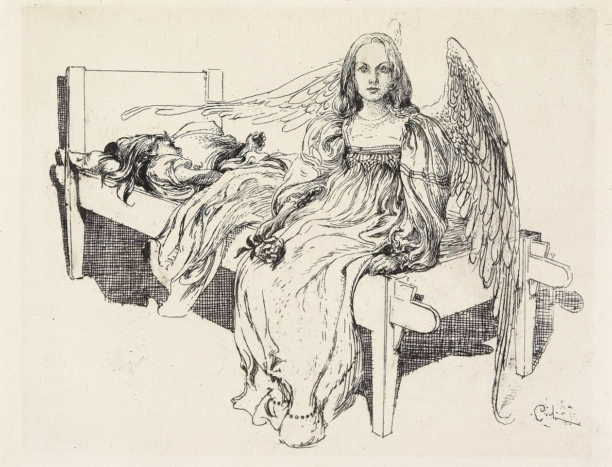Az őrangyal, 1905 alkotó: Carl Larsson
