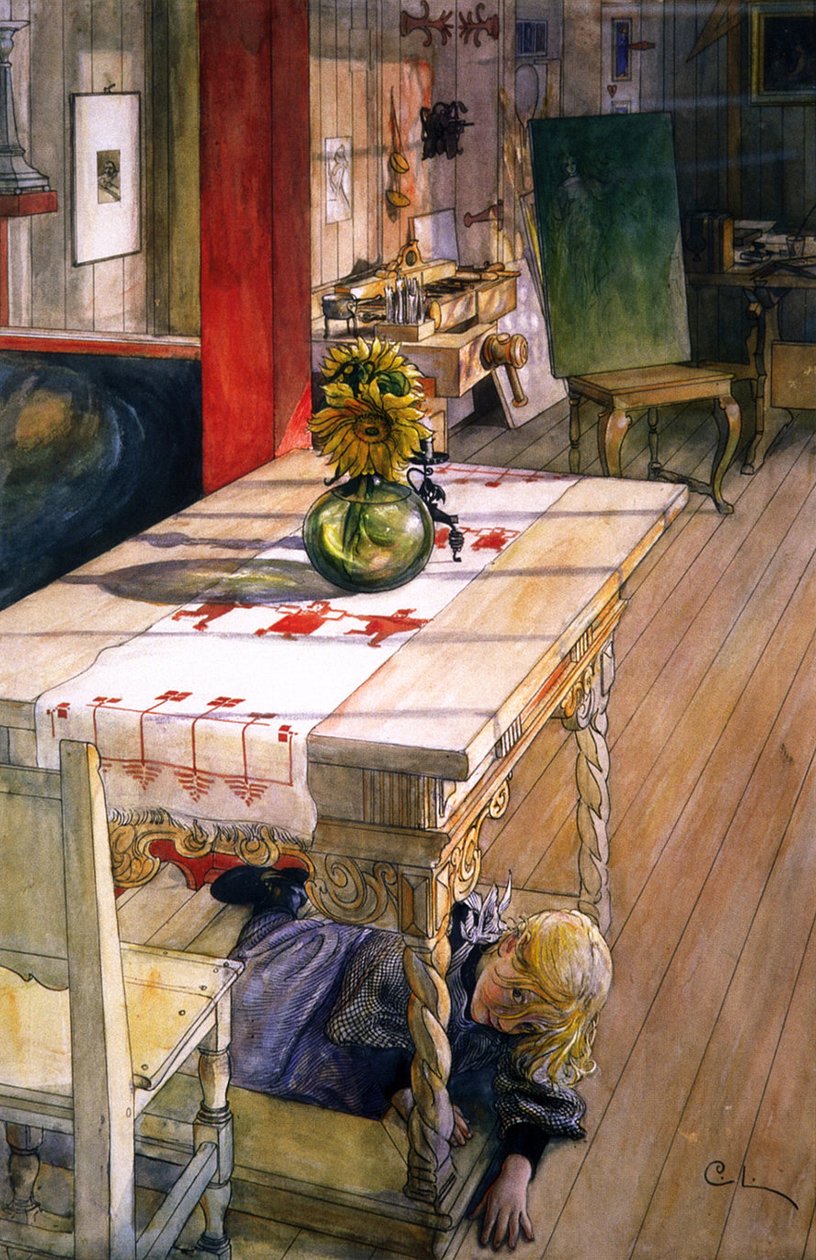 Bújócska alkotó: Carl Larsson