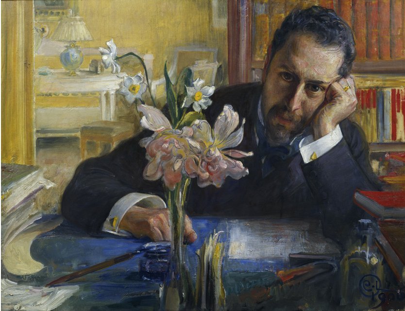 Oscar Levertin alkotó: Carl Larsson
