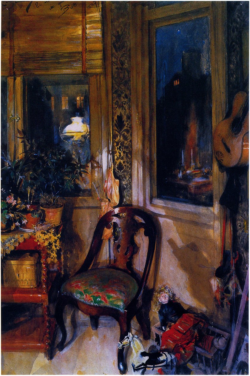 A játékok sarka alkotó: Carl Larsson