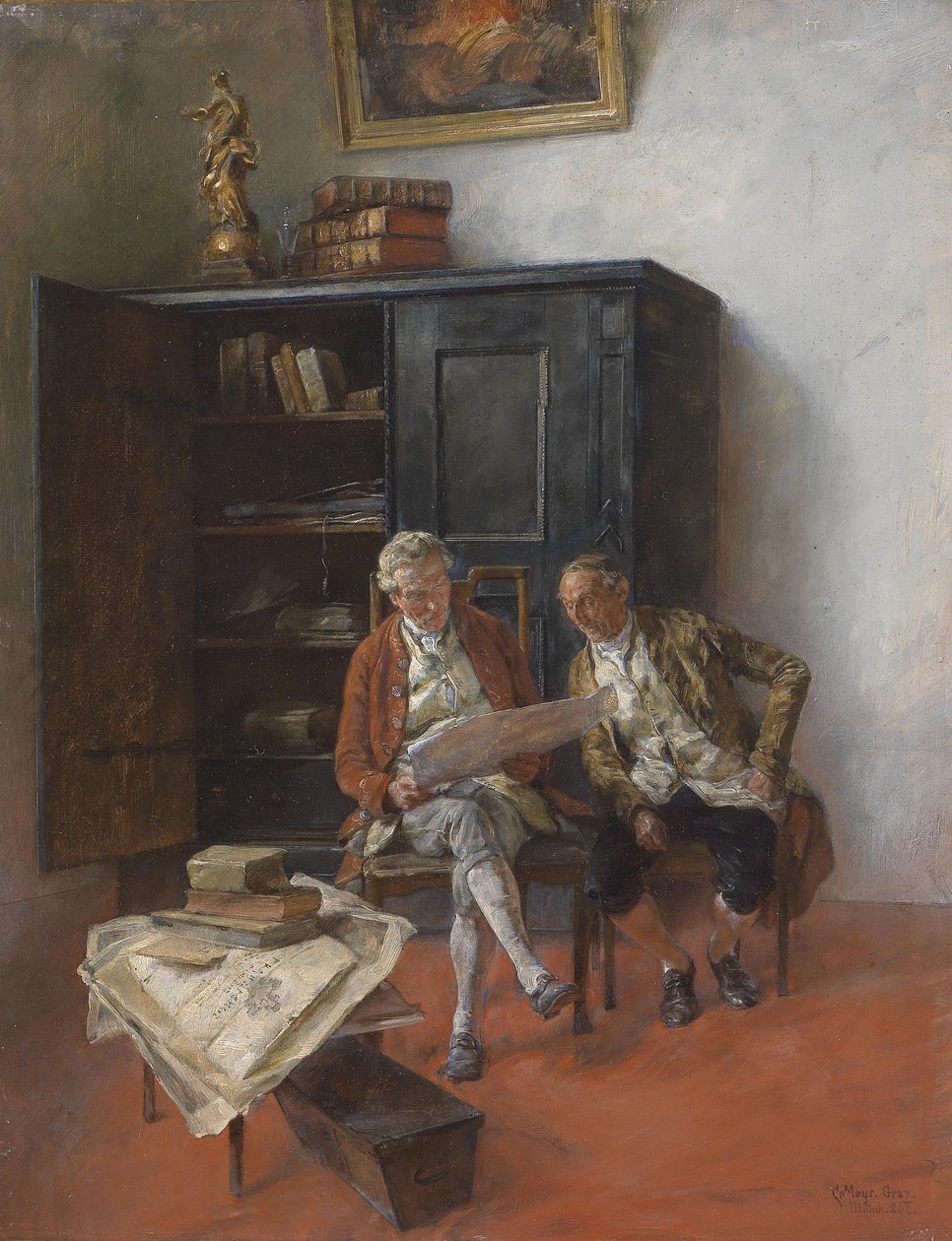 A bizonyítvány alkotó: Carl Mayr Graetz