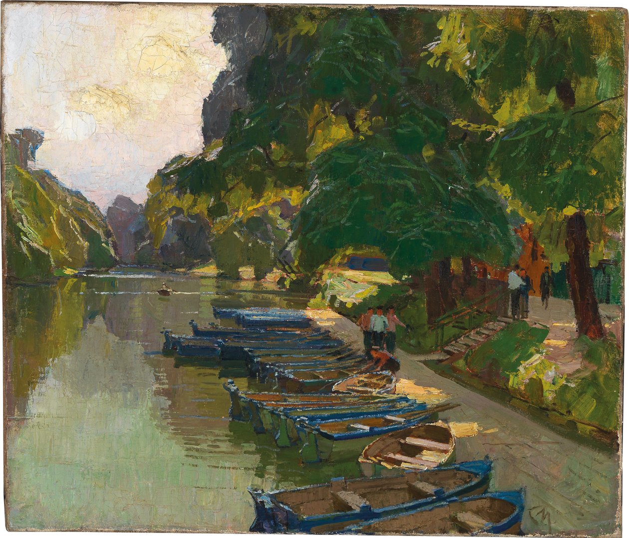 A bécsi I. práterből. alkotó: Carl Moll