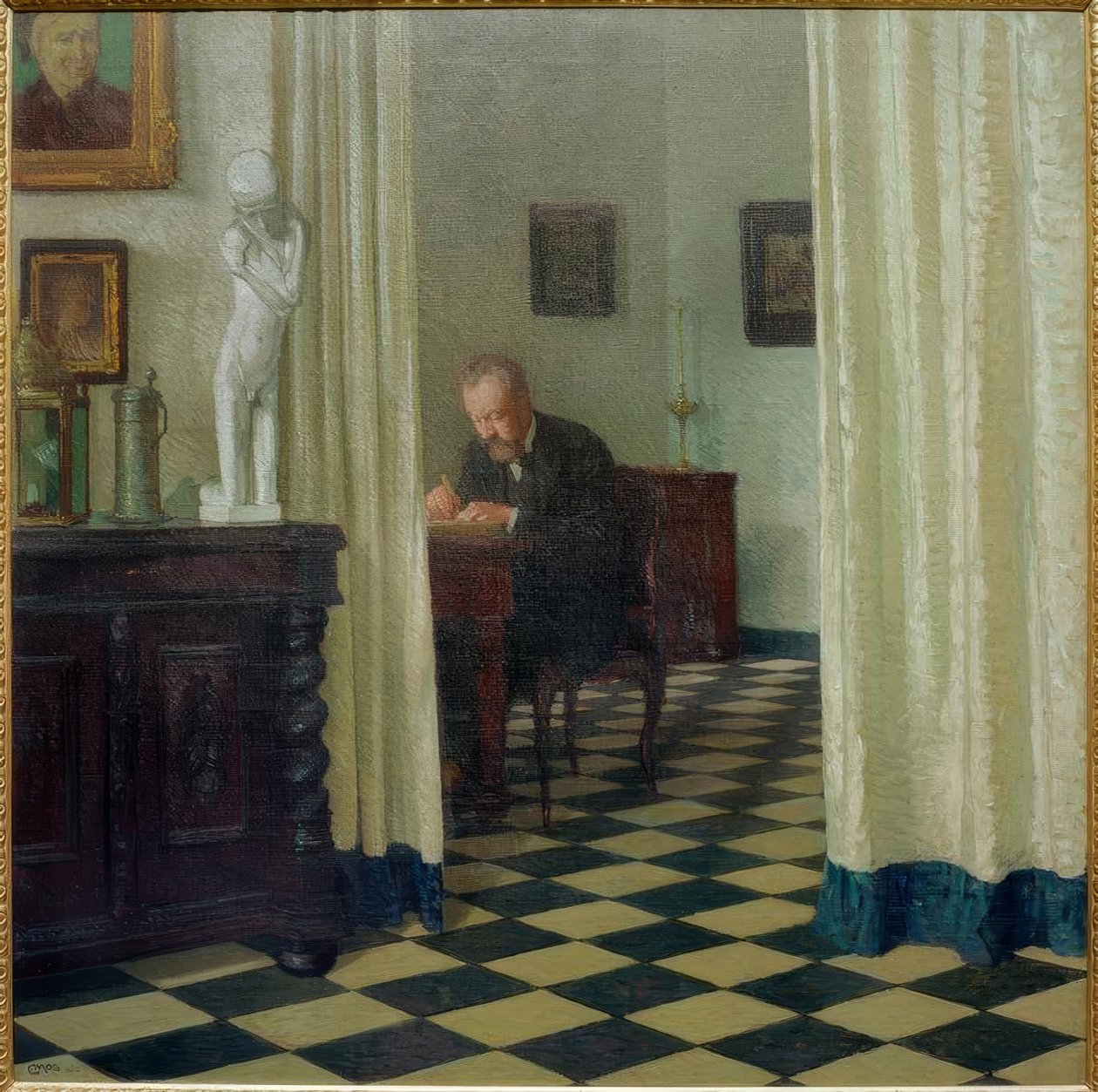 A stúdiómból alkotó: Carl Moll