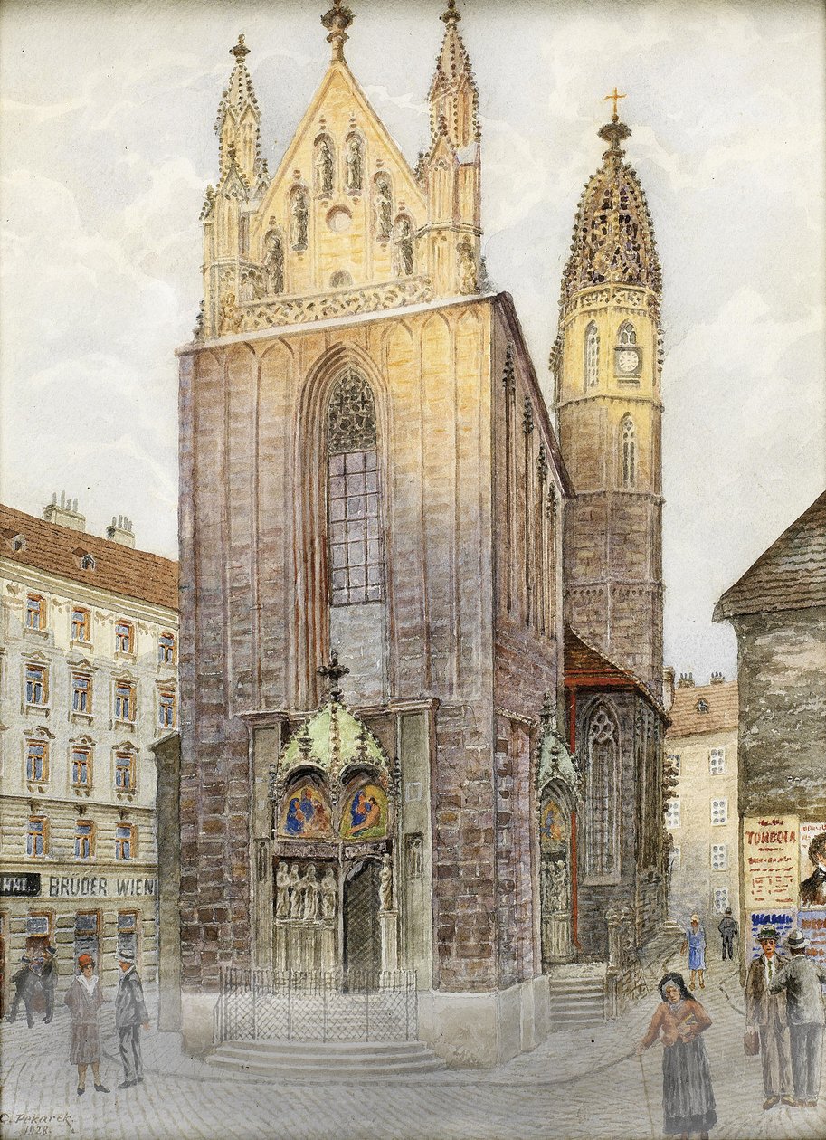 Maria am Gestade templom, Bécs alkotó: Carl Pekarek
