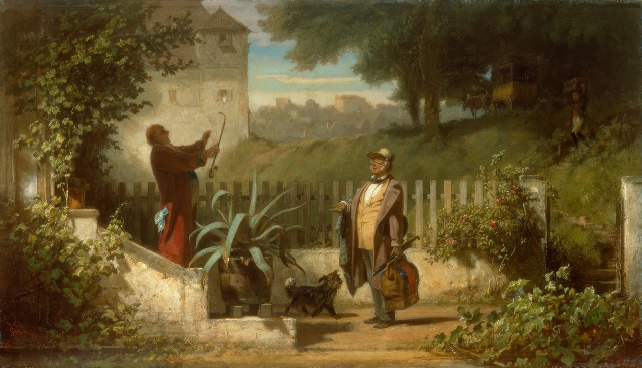 Látogatás a vidékre alkotó: Carl Spitzweg